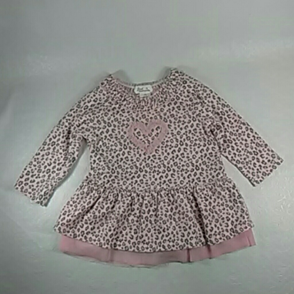 First moments heart pink dress